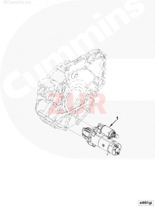 Стартер 24V 3.6kw Prestolite ПАЗ ISF3.8 (АНАЛОГ) (C) (5263841/4937470/5319202/M93R3042SE)